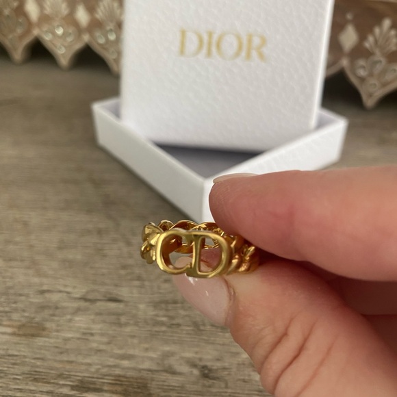 Christian Dior - Metal Montaigne 30 Chain Ring. Size 7 (Euro size 54) - Picture 4 of 4
